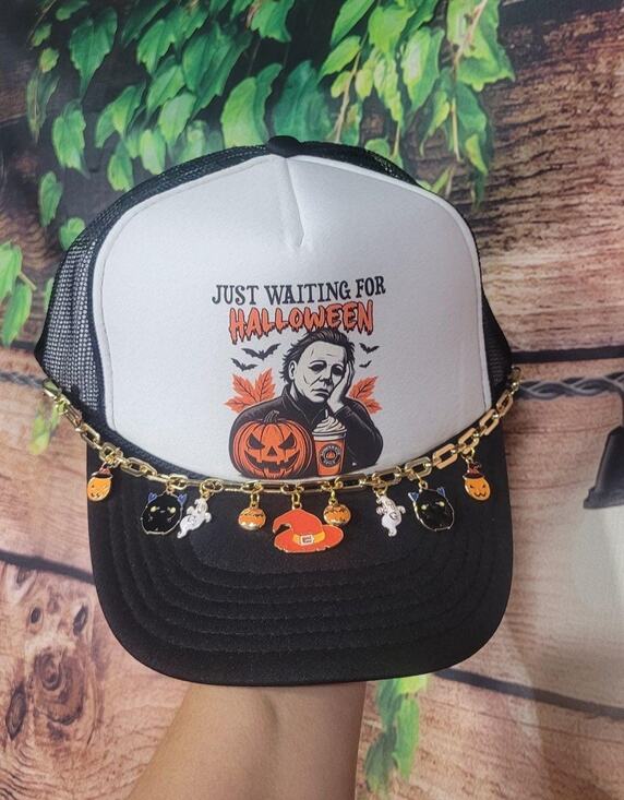 OTTO Accessories - Just Waiting for Halloween Trucker Hat, Halloween Chain Foam Hat
